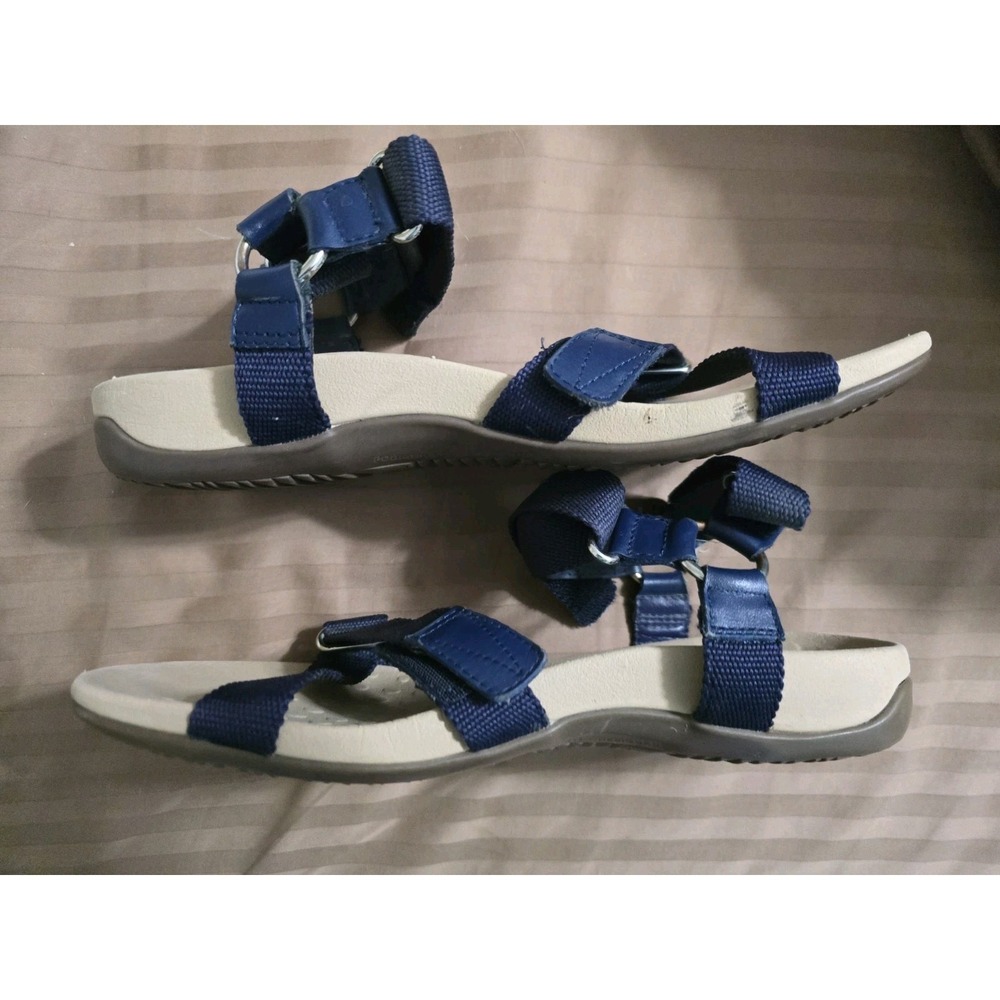 VIONIC Rest Candace Women's 8 Navy Orthotic Backstrap Sandals - Picture 4 of 7